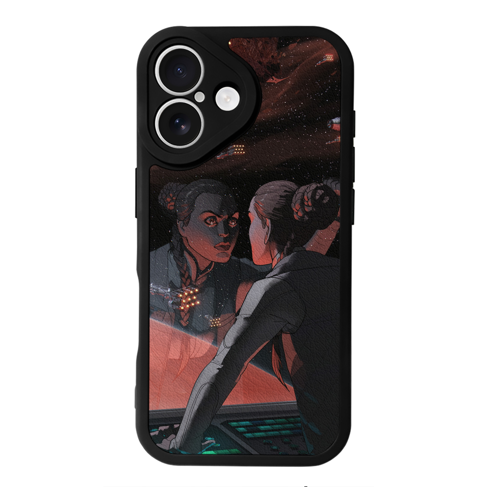 （画像用） スター・ウォーズ Star Wars 【iPhone 16シリーズ対応】シリコンスマホケース（レザー調） 材質：シリコン